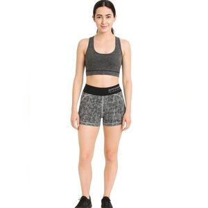 Buffbunny collection Black white athleisure hustle shorts gym workout weights